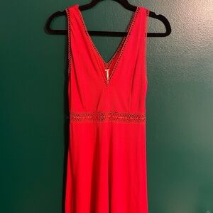 Free People Red Cutout Cocktail Dress